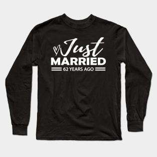 62th Wedding Anniversary - 62 years anniversary Long Sleeve T-Shirt